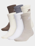 ADIDAS Originals Trefoil 6 Pack Mens Crew Socks