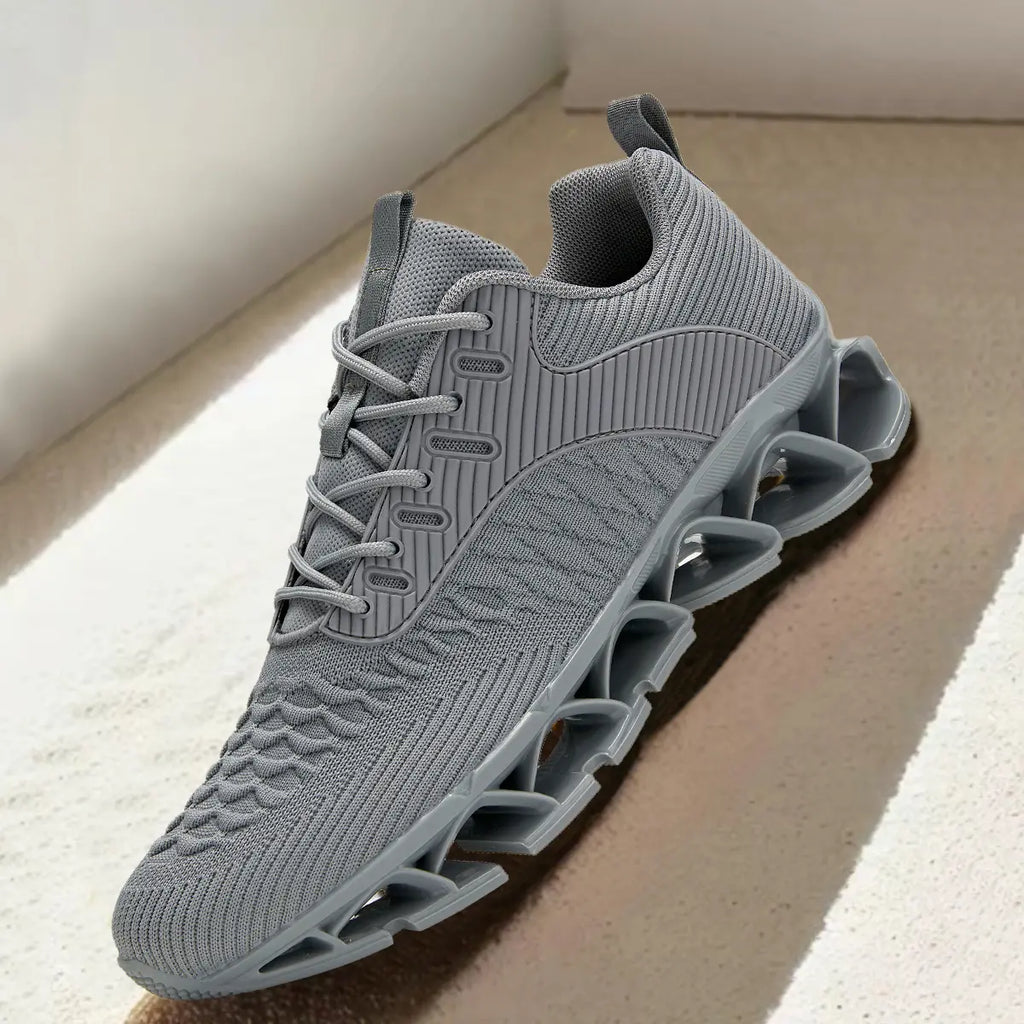 Men'S Running Shoes Blade Tennis Walking Casual Fashion Sneakers Breathable Non Slip Gym Sports Work Athletic Trainers White