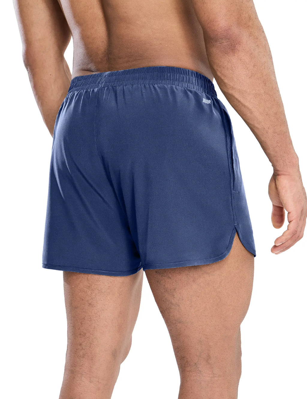 MIER Men’S 3 Inch Athletic Running Shorts with Brief Liner, Quick Dry Lined Shorts with Zipper Pockets for Marathon Running Gym Workout