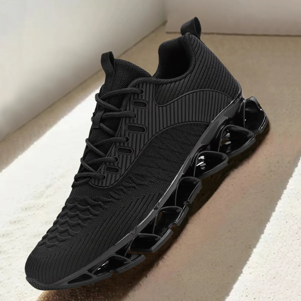 Men'S Running Shoes Blade Tennis Walking Casual Fashion Sneakers Breathable Non Slip Gym Sports Work Athletic Trainers White