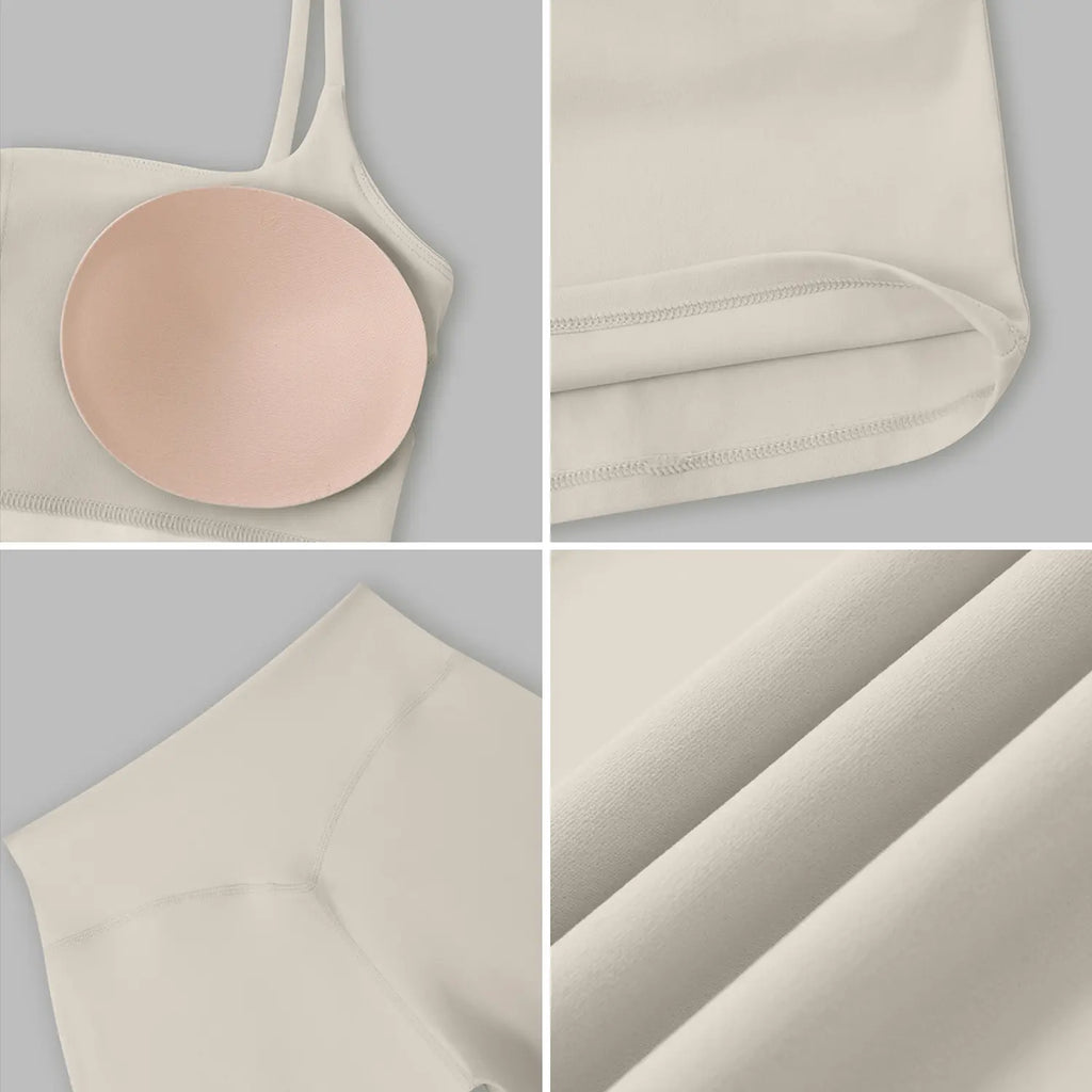 Timeoff Women'S Yoga Two-Piece Set – Stretchy Fabric, Butt-Lifting Design, Sleeveless Cami & Wide-Leg Pants for Comfortable Fit, Enhanced Curves & Flexible Movement, Ideal for Yoga, Casual Outings & Daily Wear