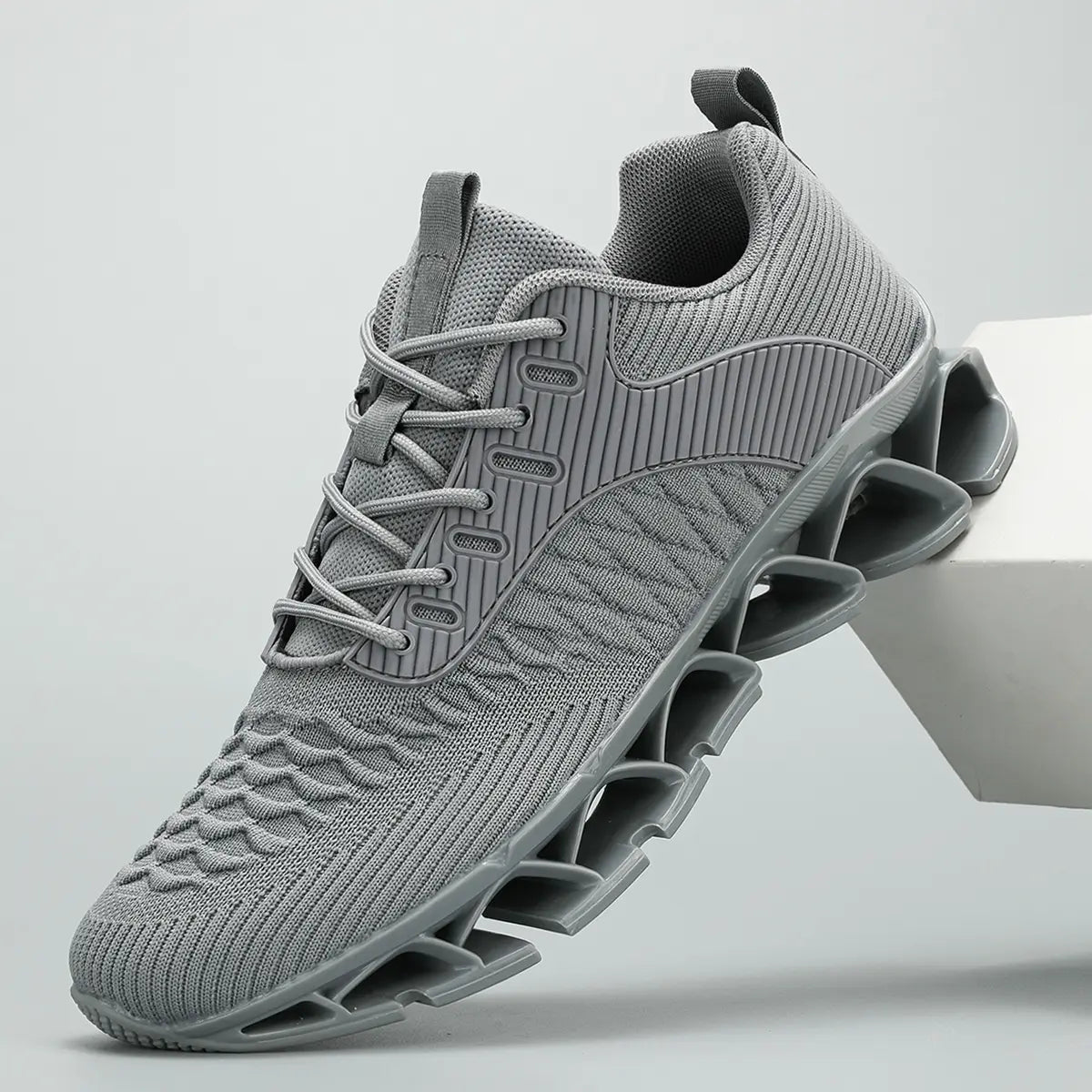 Men'S Running Shoes Blade Tennis Walking Casual Fashion Sneakers Breathable Non Slip Gym Sports Work Athletic Trainers White