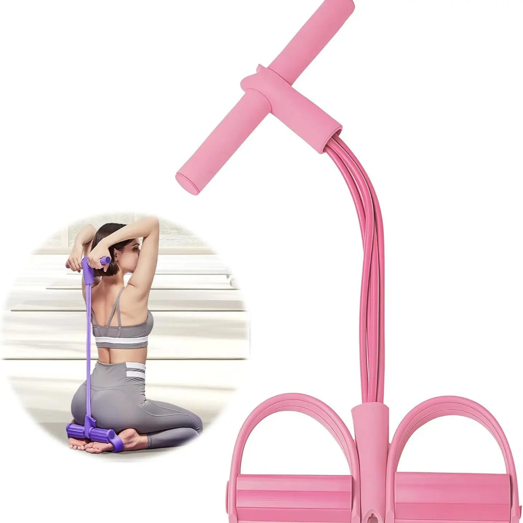 Fitness Resistance Bands Foot Ankle Puller Trainer, , Home Exercise Equipment for Strength & Body Shaping (No Yoga Mat Included)