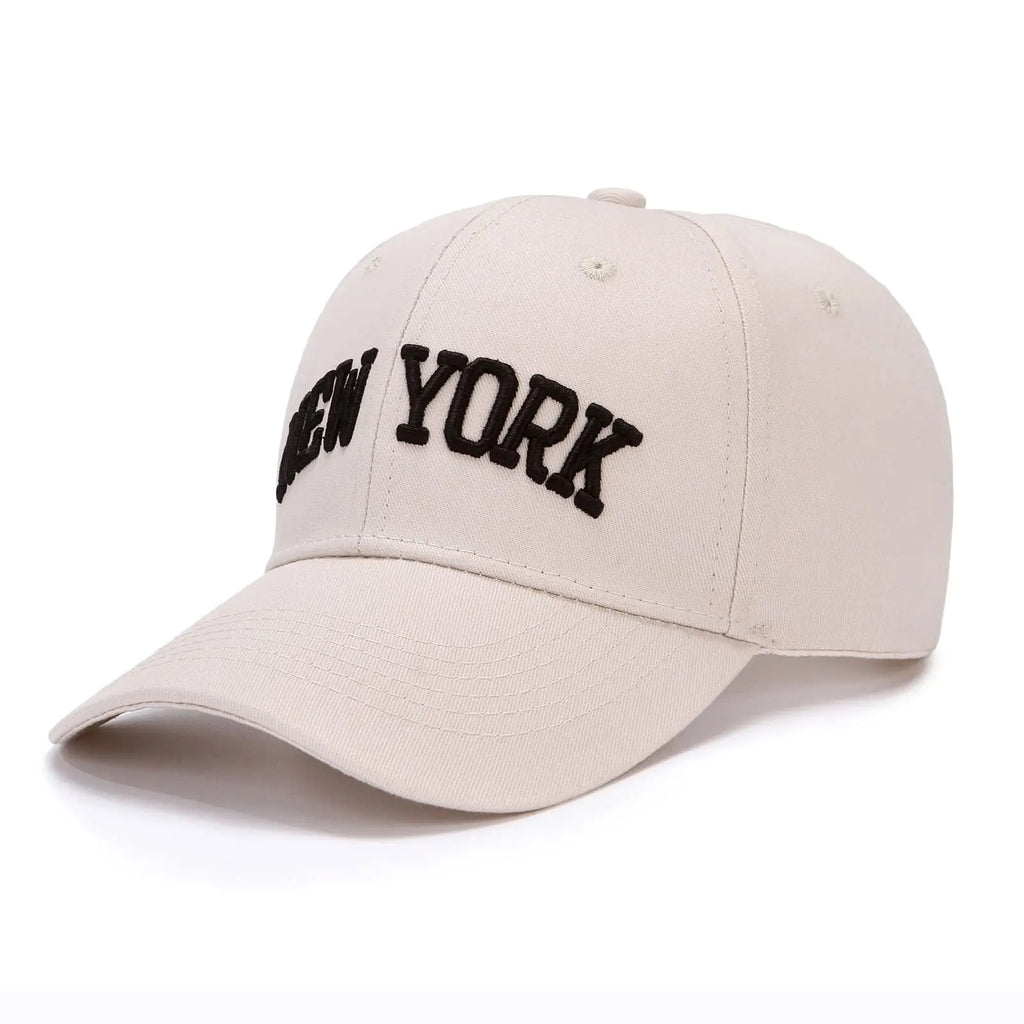 New York Trend Baseball Caps Fashion 100% Cotton Baseball Caps for Men and Women（2Pcs)