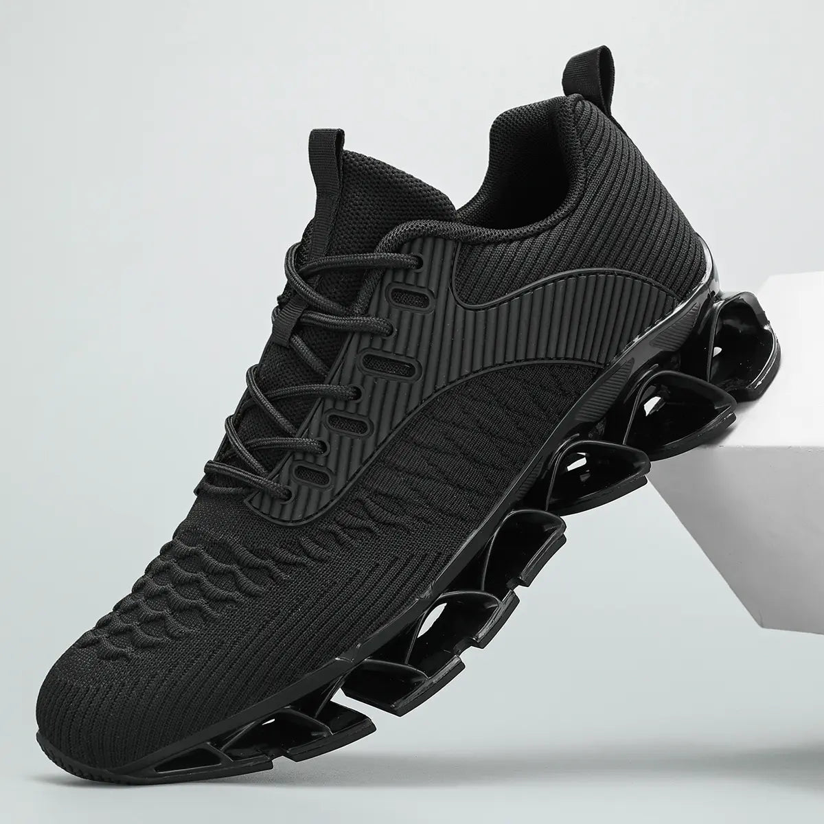 Men'S Running Shoes Blade Tennis Walking Casual Fashion Sneakers Breathable Non Slip Gym Sports Work Athletic Trainers White